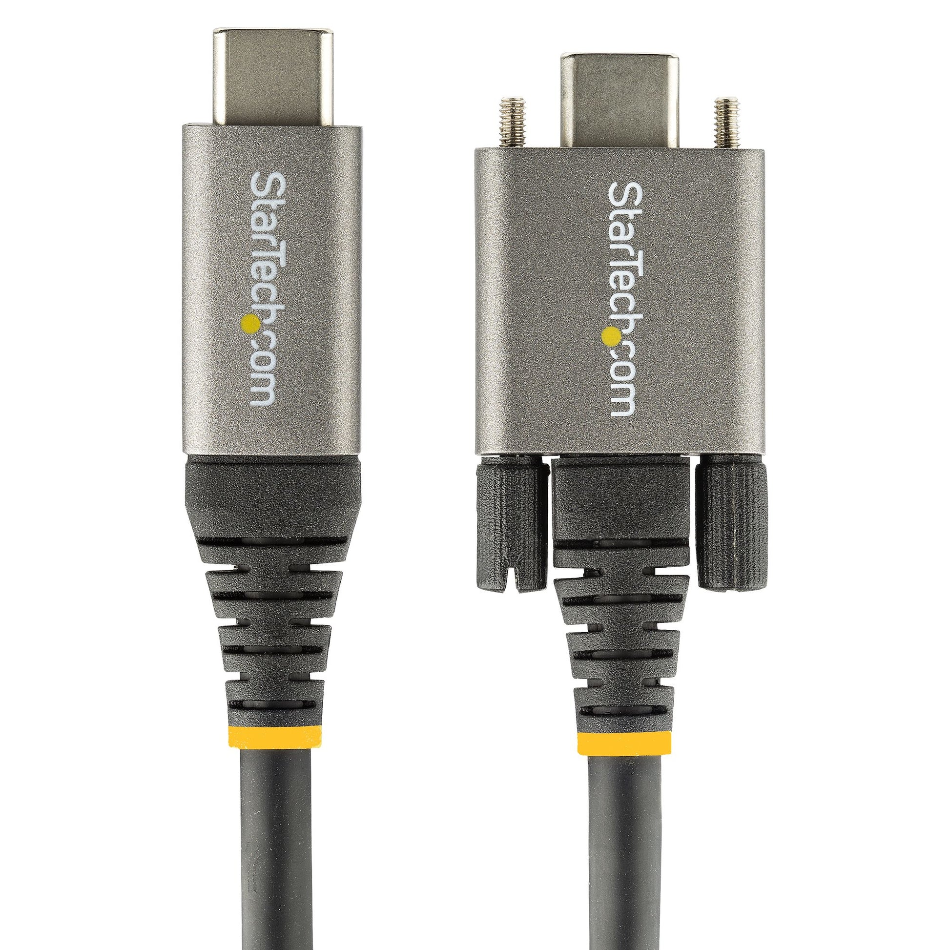 StarTech.com USB-Kabel USB-C zu USB-C, USB 3.2 Gen 2, 100 W, 0,5 m – Grau/Schwarz