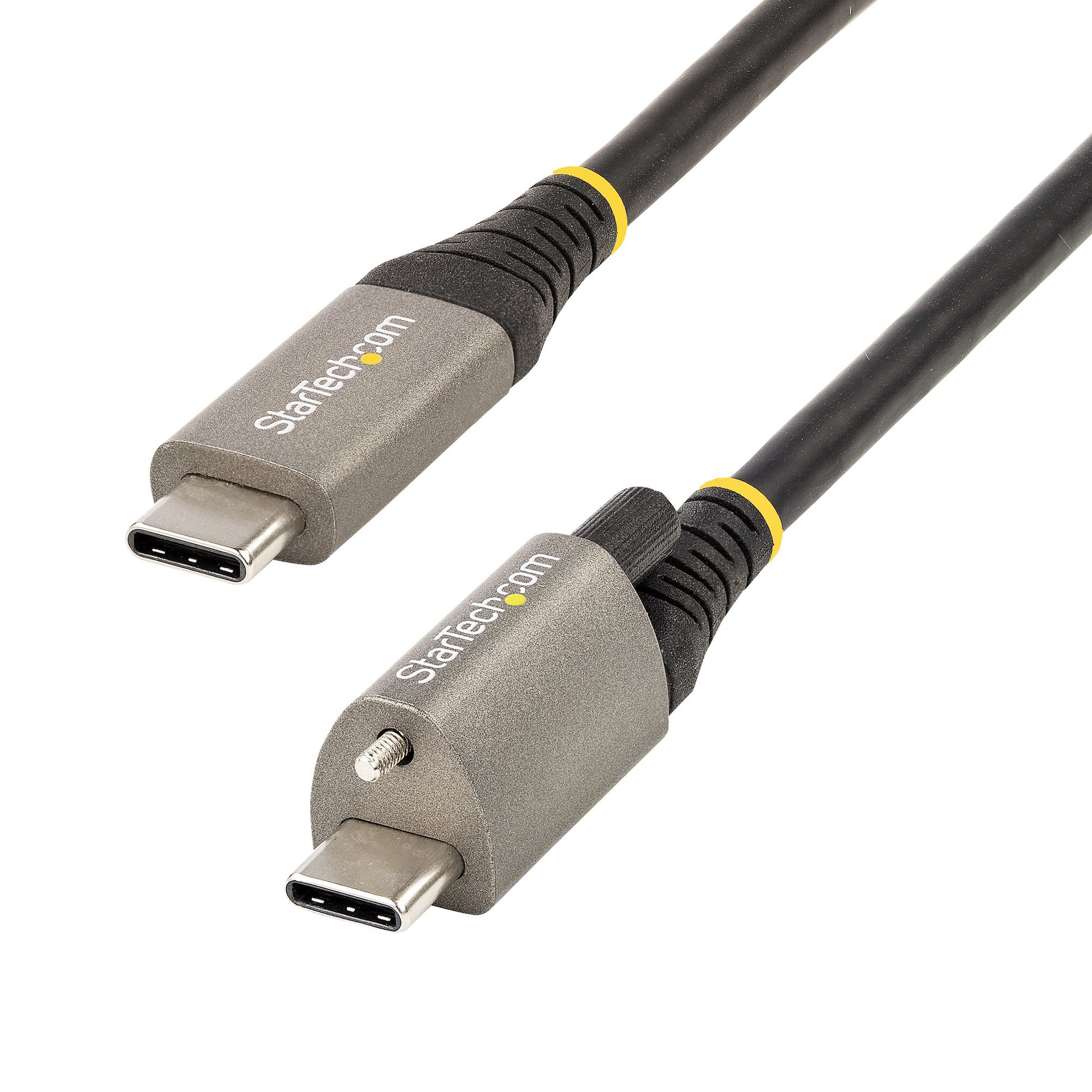 StarTech.com USB-C auf USB-C Kabel – USB 3.2 Gen 2 – 1 m – PD 100 W – 8K/60 – Schraubenverriegelung