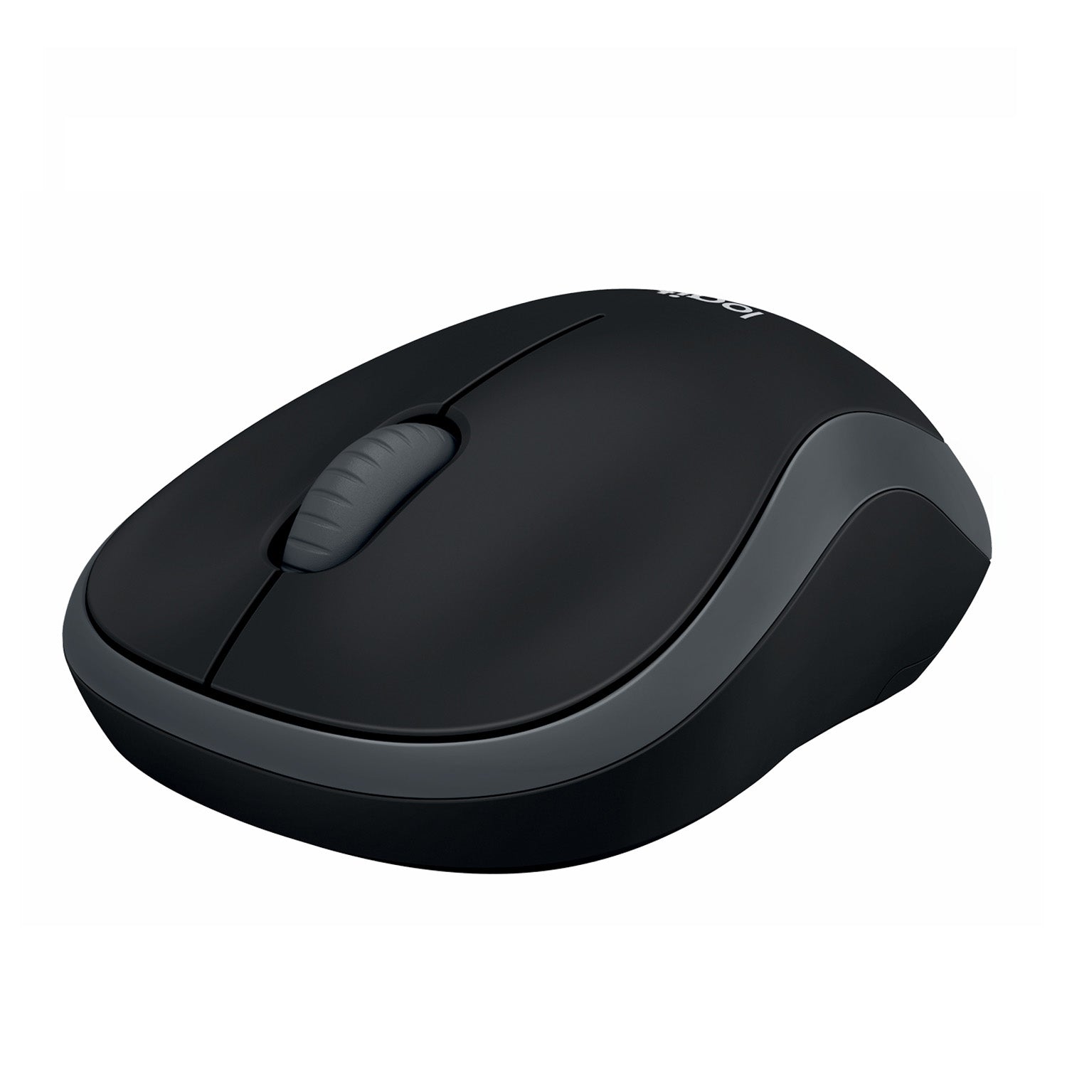 Logitech M185 – Maus – Kabellos (2,4 GHz), beidhändig, Schwarz, Grau