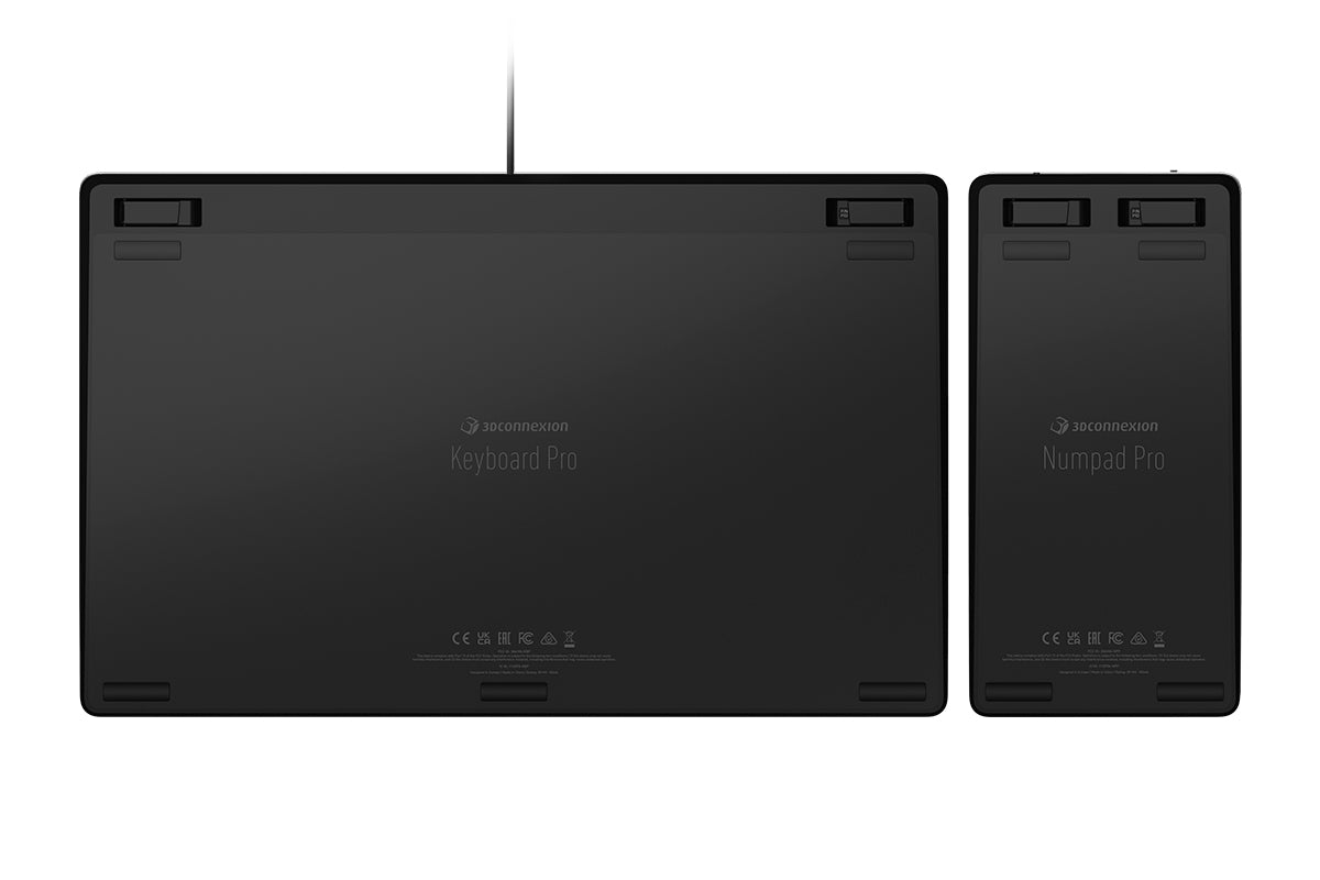 3Dconnexion Keyboard Pro – Tastatur, kabelgebunden (USB), DE-Layout (DE), Fullsize (mit Ziffernblock)
