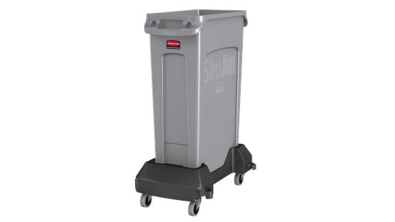 Rubbermaid Transportroller – schwarz, Kunstharz, erweiterbar, 37,3 × 60,7 × 21,3 cm