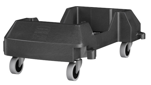 Rubbermaid Transportroller – schwarz, Kunstharz, erweiterbar, 37,3 × 60,7 × 21,3 cm
