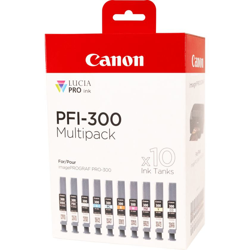 Canon Tintenpatronen-Multipack PFI-300, sortiert, 10er-Pack