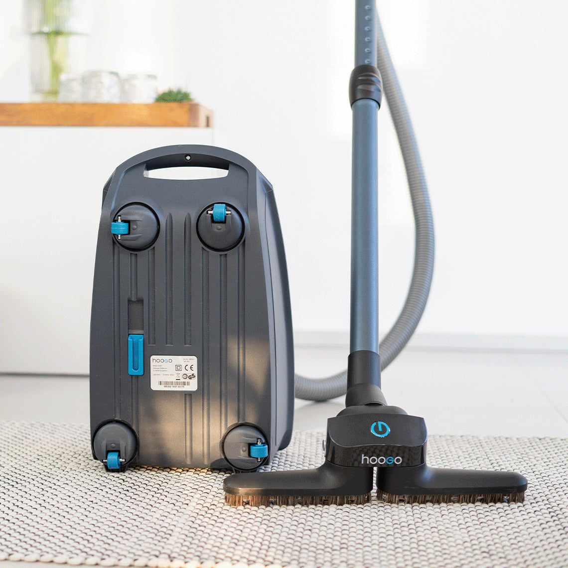 Hoogo Bodenstaubsauger B3+flipflop – mit Beutel, 850 W, HEPA 14