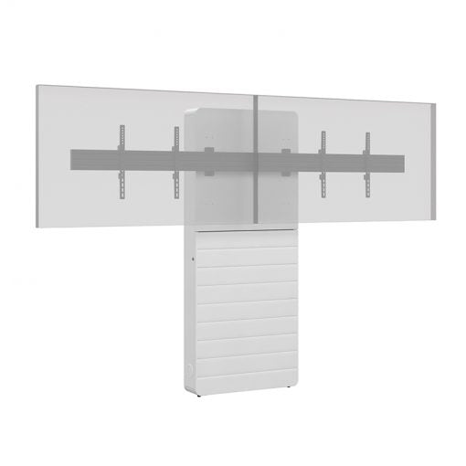 Hagor Wandlift (bodenstehend) – 55–65" – VESA 600×400 – bis 70 kg, für 2 Displays, Diebstahlsicherung – Weiss