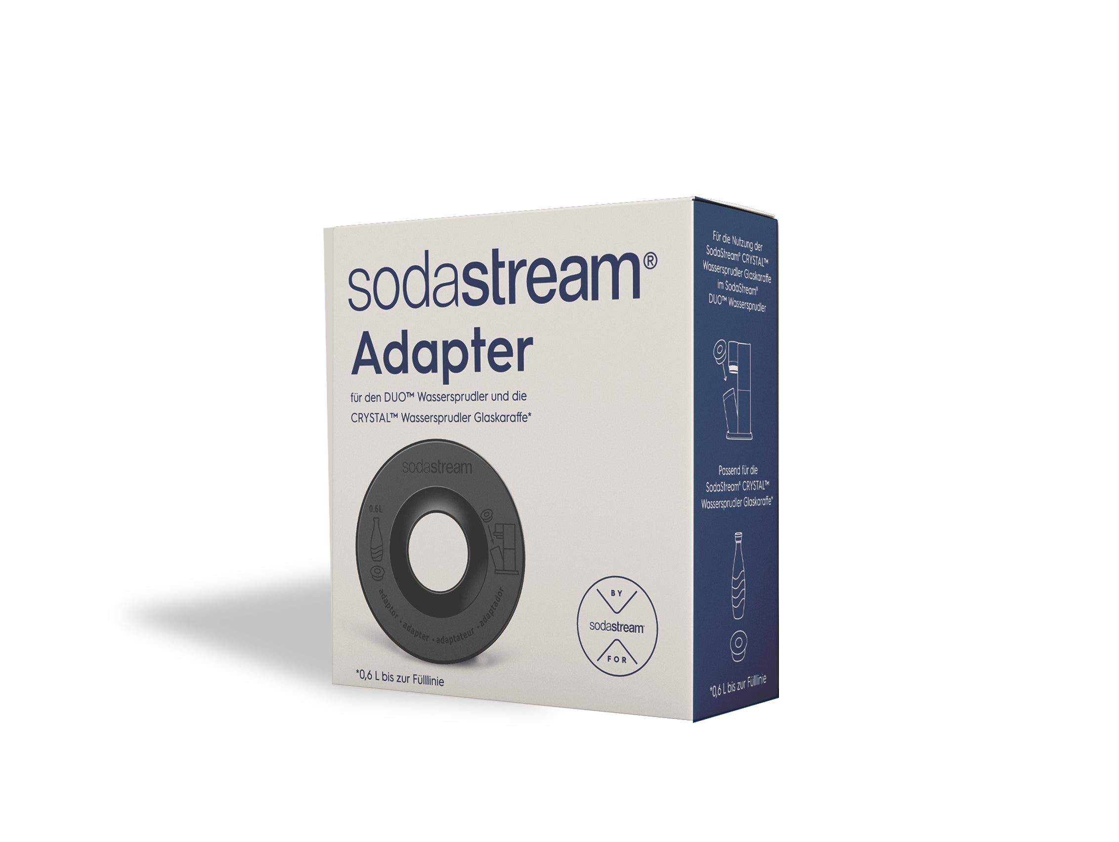 SodaStream Adapter für Crystal-Flaschen – 700 ml – für DUO