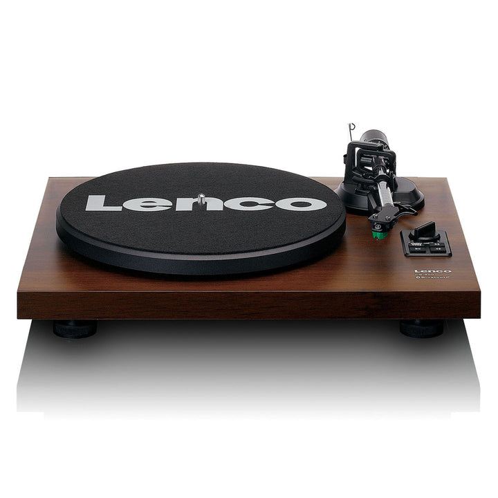 Lenco LS-600WA – Plattenspieler (Riemenantrieb, manuell), Bluetooth, Phono-Vorverstärker, 33⅓/45 U/min – Holz/Schwarz