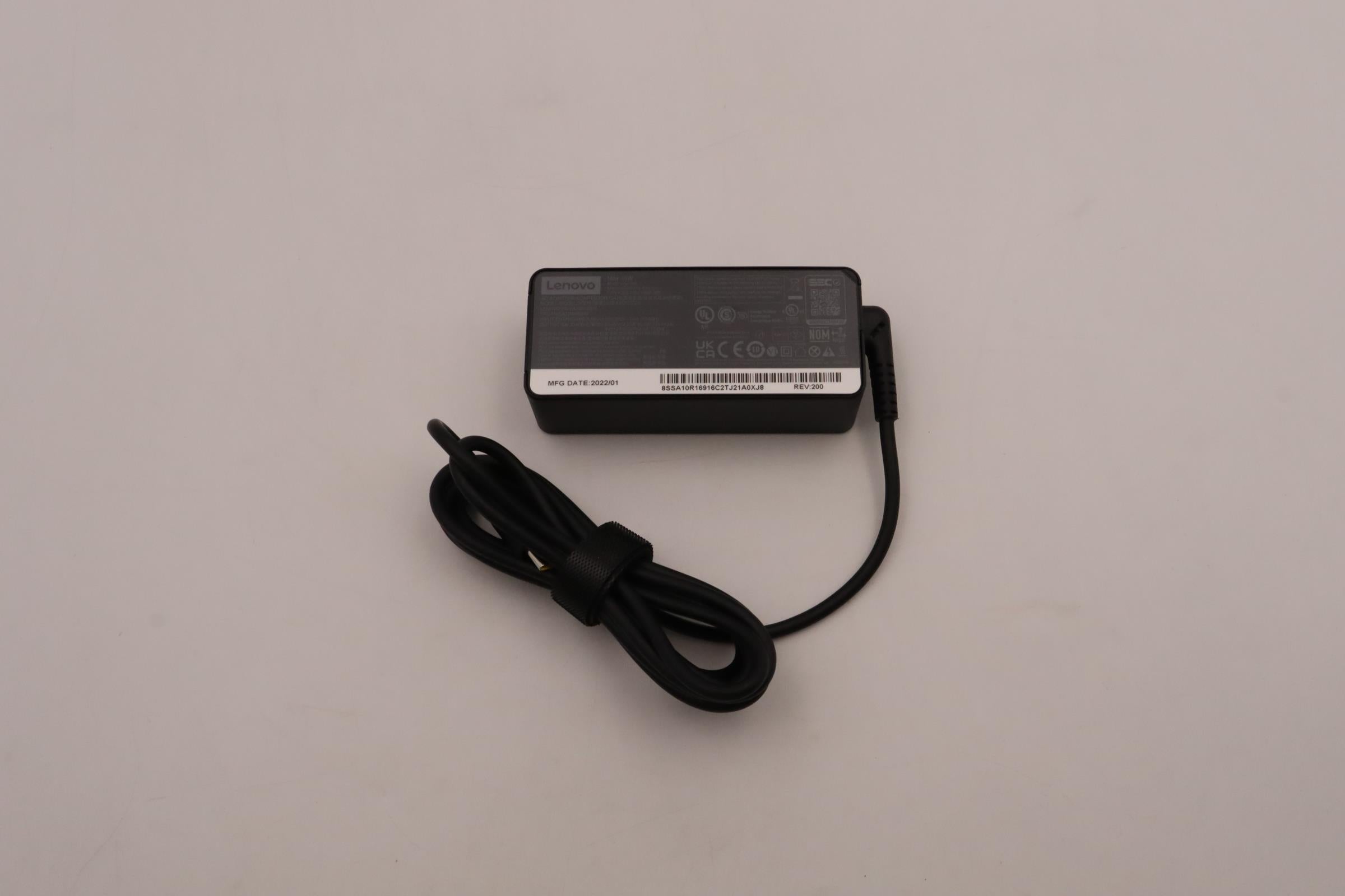 Lenovo 5A10W86249 USB-Ladegerät 45 W – USB-C×1, PD 3.0 – Schwarz – für Lenovo-Laptops