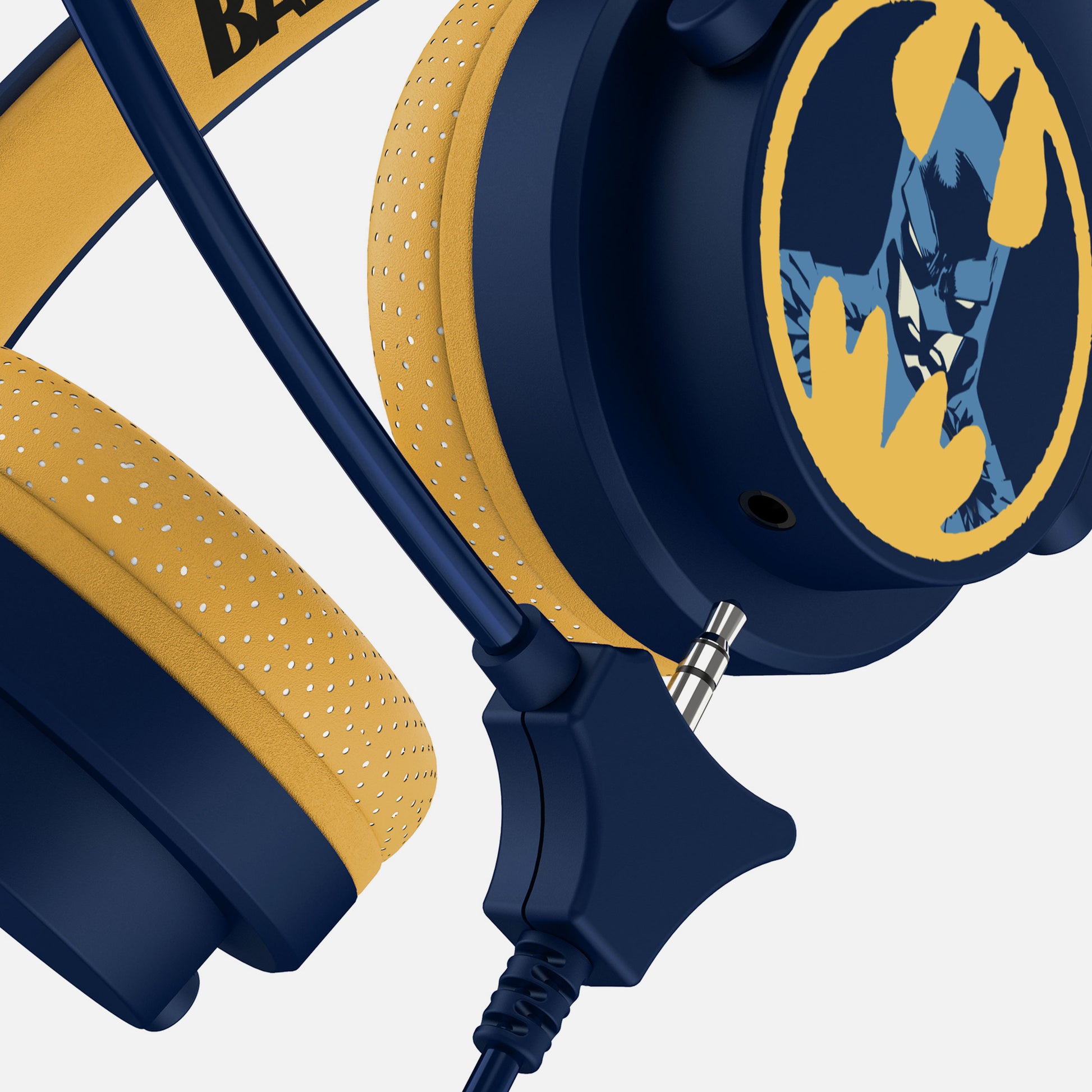 OTL Technologies OTL Batman Study – Gaming-Headset (On-Ear) – 3,5 mm, geschlossen, abnehmbares Boom-Mikrofon – blau