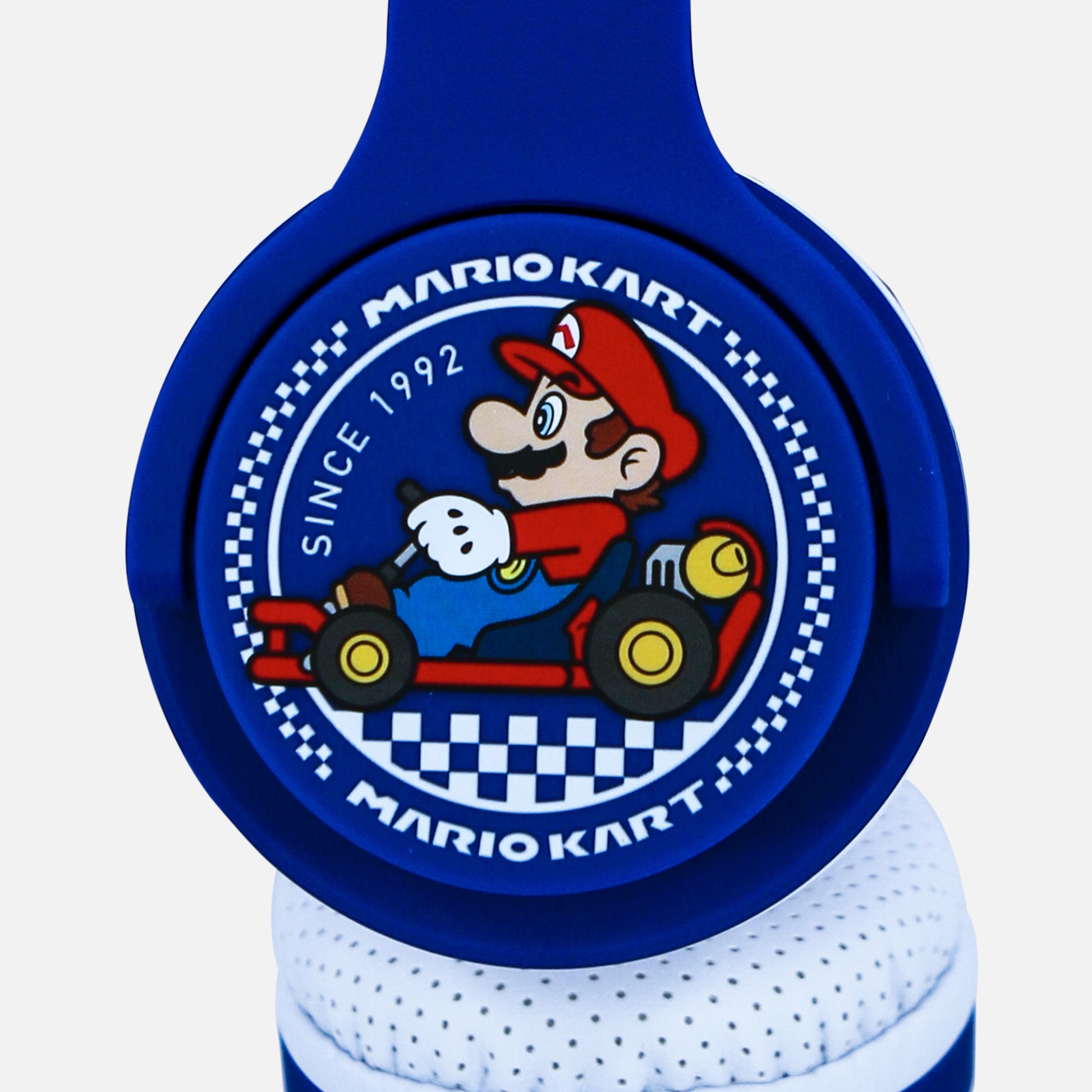 OTL Technologies Mariokart Study Kinderkopfhörer – On-Ear, Stereo, Kabel, 3,5 mm Klinke, Blau/Weiss