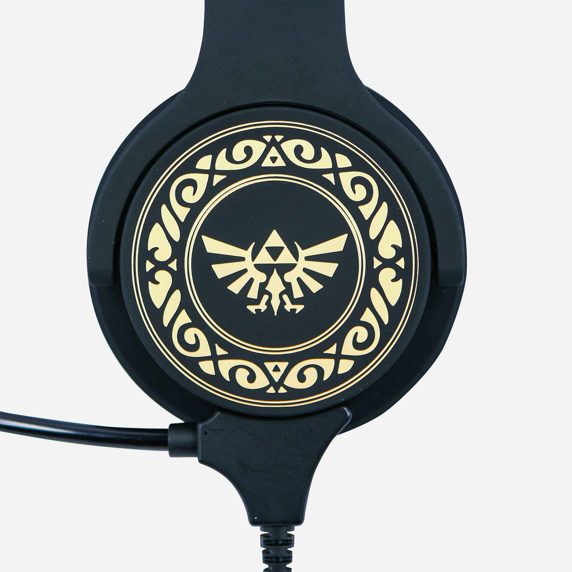 OTL Technologies Zelda Study – On-Ear Gaming-Headset – 3,5 mm Klinke, abnehmbares Boom-Mikrofon – Grau/Braun