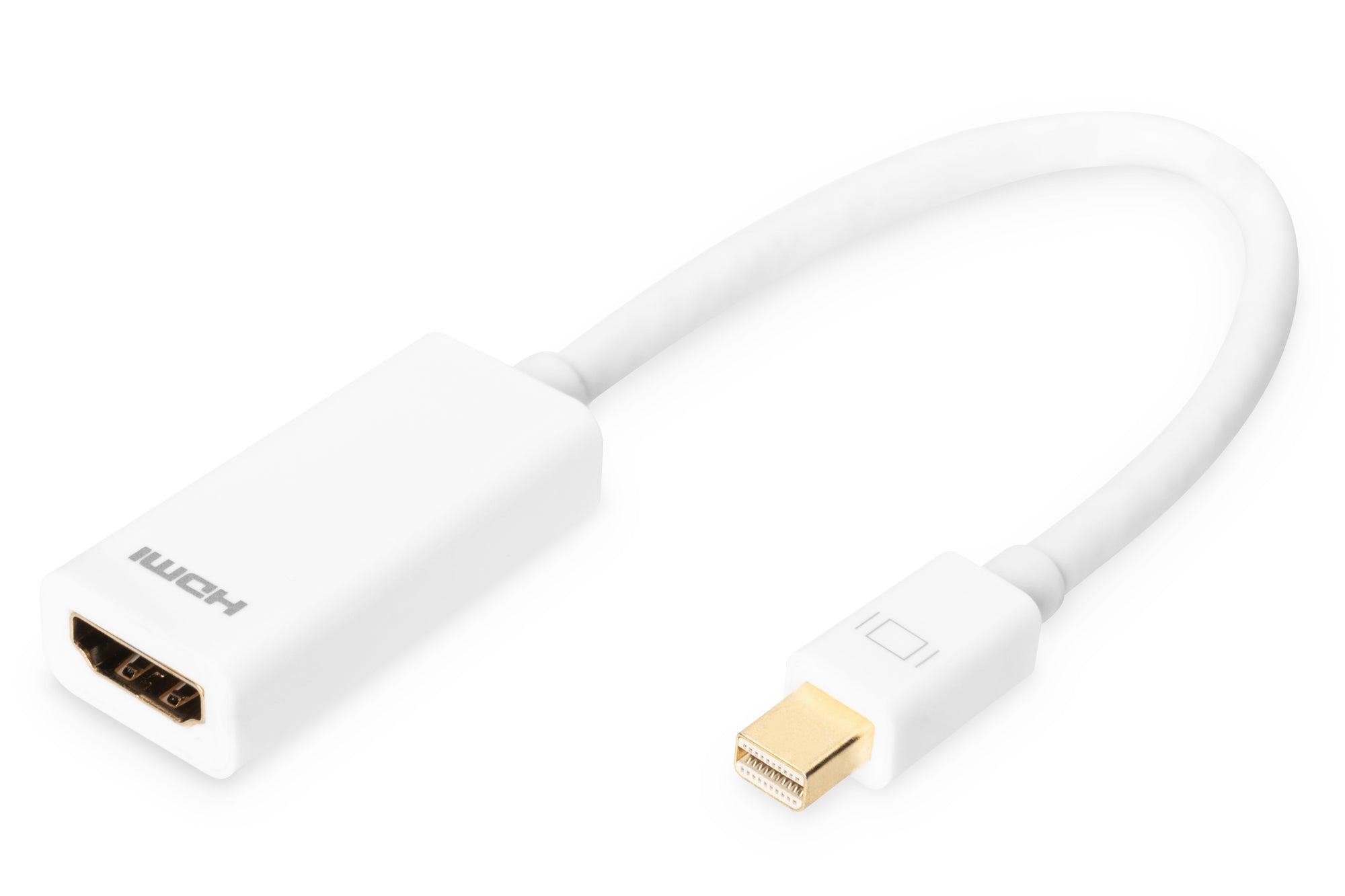 Digitus Mini DisplayPort (Stecker) auf HDMI (Buchse) Adapter, 15 cm