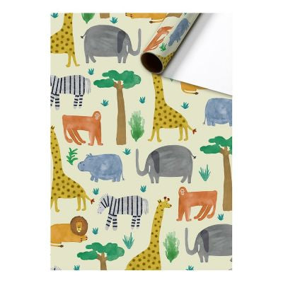 Stewo Geschenkpapier Timba gestrichen beige – 70 × 2 m – 80 g/m² – Geburtstag