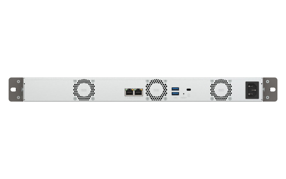 QNAP Speichergerät – SATA 6 Gb/s; 2 × 2,5 GbE LAN, 4-Bay 1U Rackmount