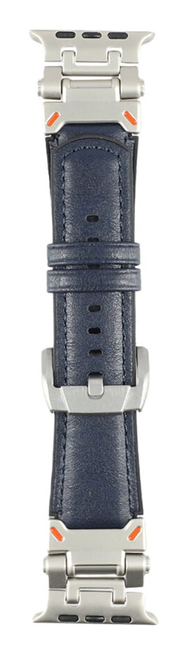 4smarts Style Zubehör-Set – Kunstleder, Blau, für Apple Watch