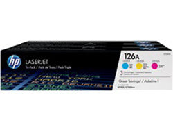 HP Toner-Multipack 126A – C/M/Y, 1000 Seiten