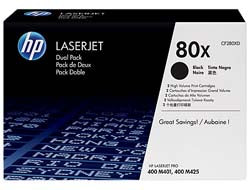 HP Toner 80X – schwarz, 6900 Seiten