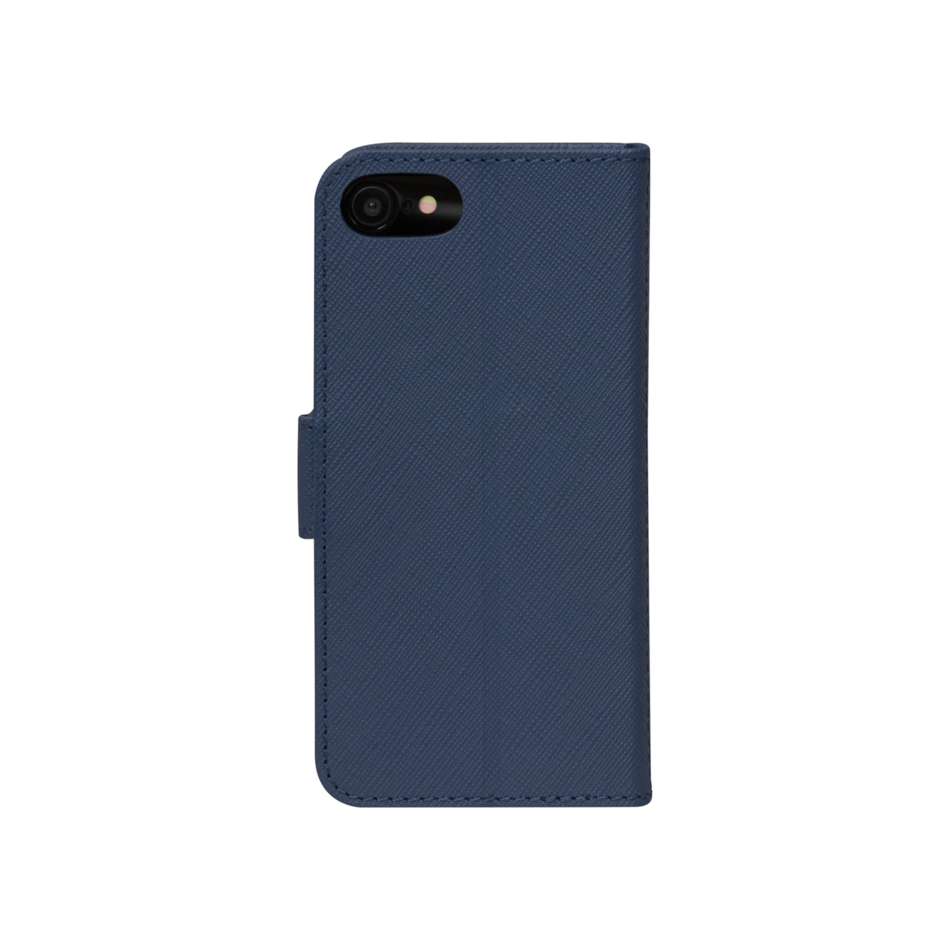 dbramante1928 Milano Wallethülle – für Apple iPhone SE/8/7, mit Ständer, 3 Kartenfächer, Leder, Ocean Blue