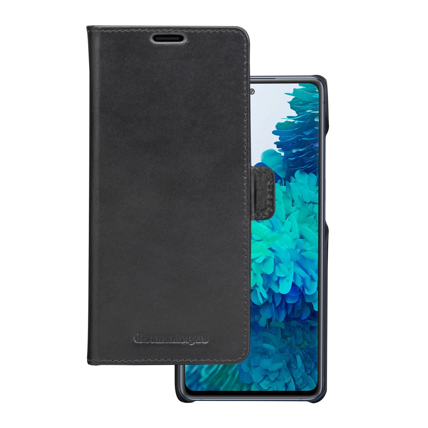 dbramante1928 Lynge Wallethülle – für Samsung Galaxy S21 FE, 3 Kartenfächer, Leder, Schwarz