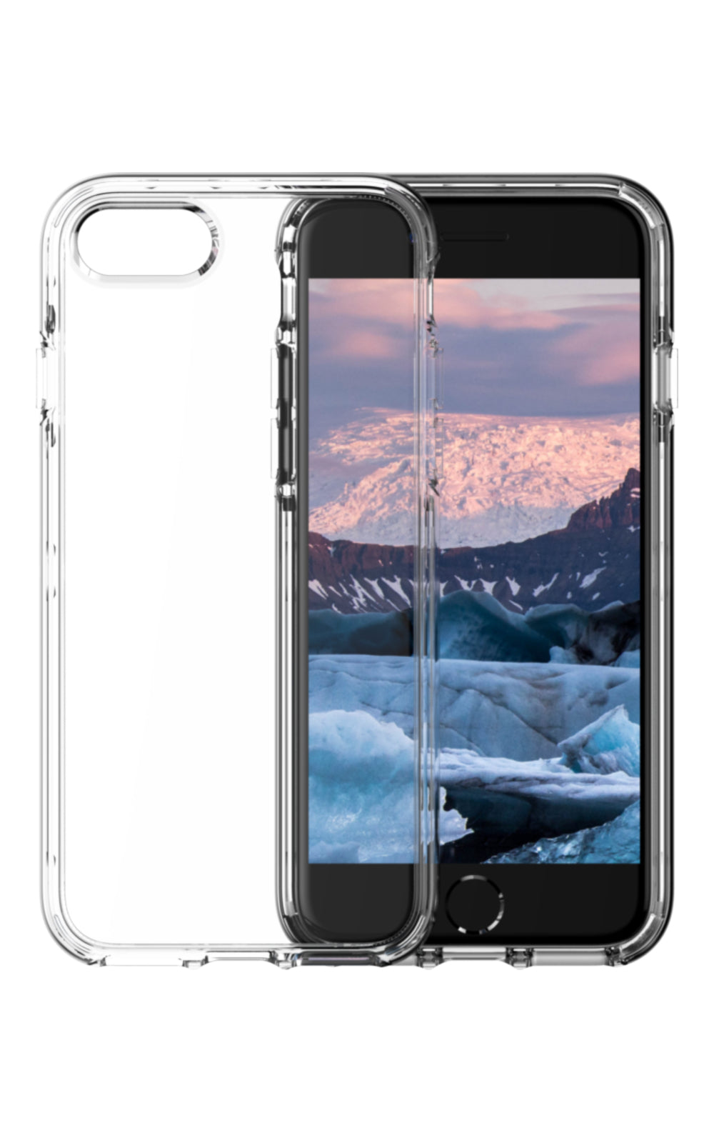 dbramante1928 Iceland Pro – Backcover – für Apple iPhone SE/8/7, Kunststoff, Transparent, bis 3 m sturzsicher