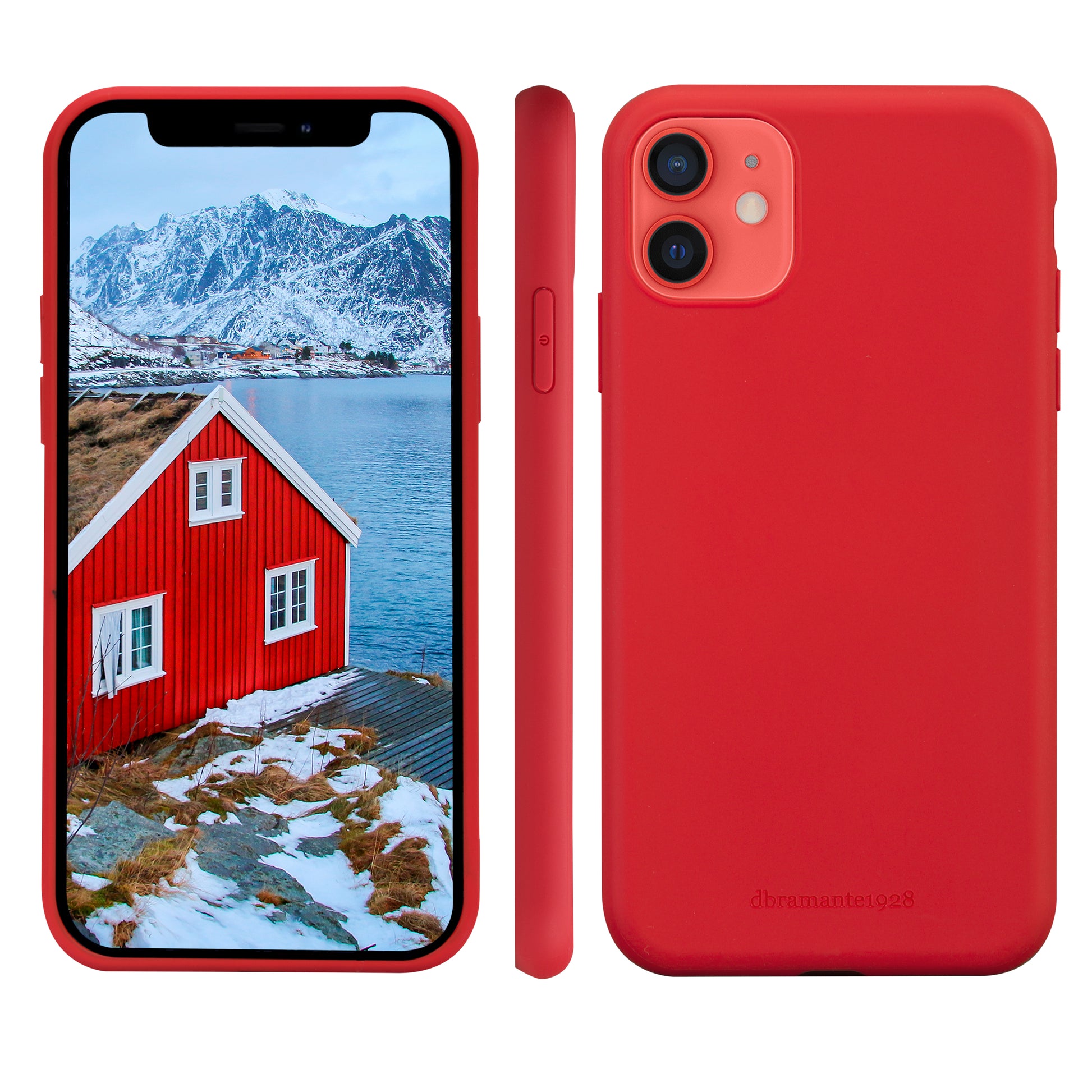 dbramante1928 Greenland Backcover – für Apple iPhone 11 / iPhone XR, Recycling-Kunststoff, Candy Apple Red