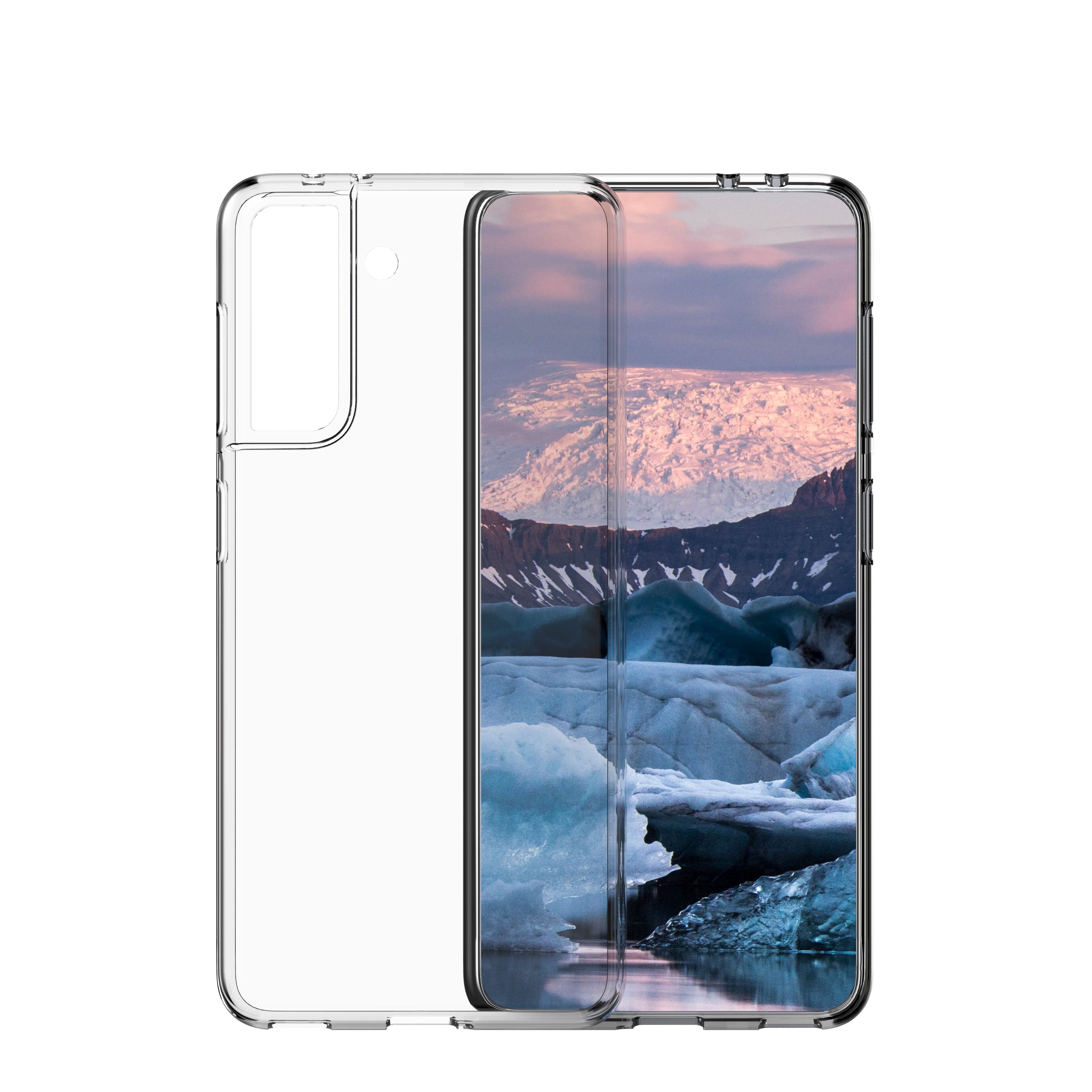 dbramante1928 Greenland Backcover – für Samsung Galaxy S21, Recycling-Kunststoff, transparent