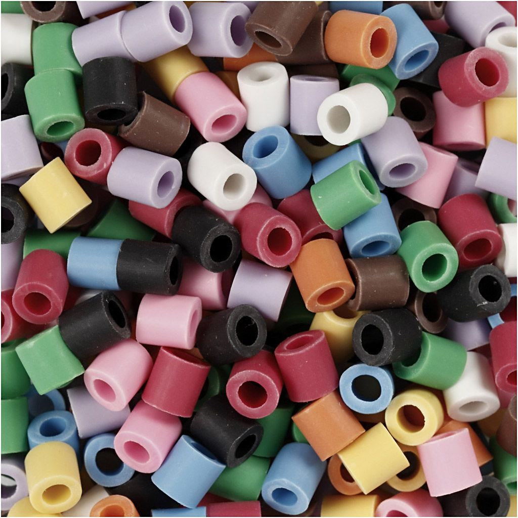 Creativ Company Bügelperlen, Medium Biodolomer, Mehrfarbig, 5 × 5 × 5 mm, 3'000 Stk., Bio, 906771