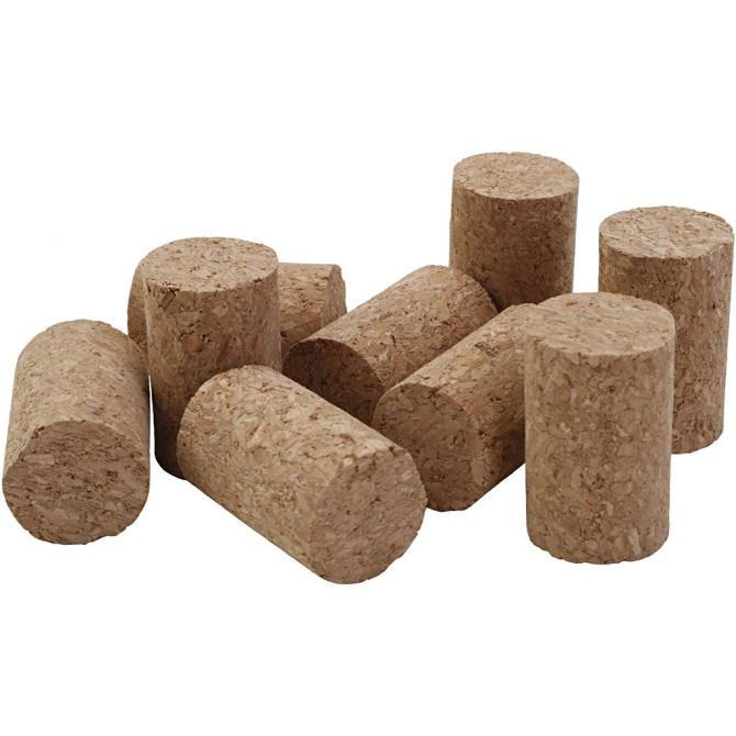 Creativ Company Korken, Holz, Braun, Ø 2,5 cm × 4 cm, 50 Stk.