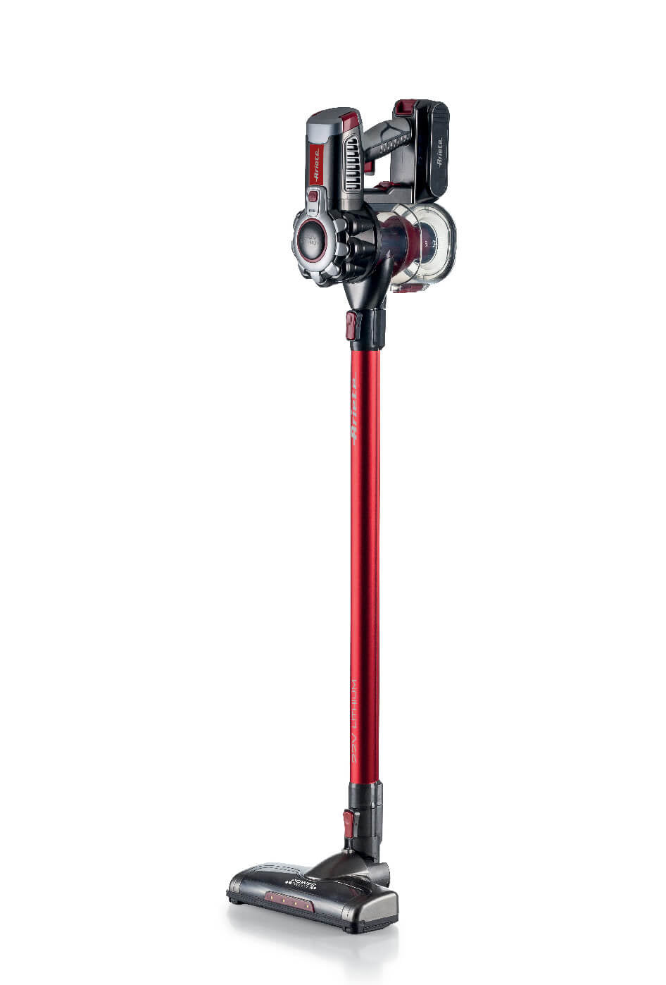 Ariete Stabstaubsauger – ARI-2757, 22,2 V / 120 W, beutellos / 1 l / HEPA / Rot