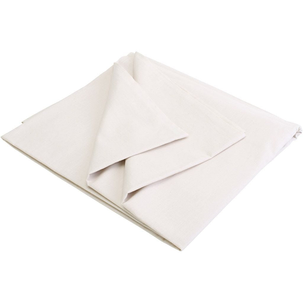 Creativ Company Dekostoff, Baumwolle, ausgewaschen, Natur, 150 cm × 5 m, 800299