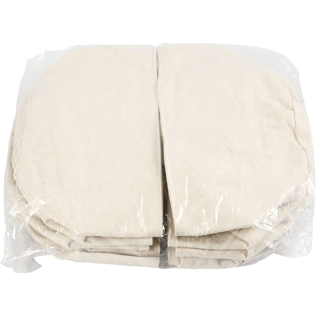 Creativ Company Stoffkorb – Baumwolle, Weiss – 10er-Pack