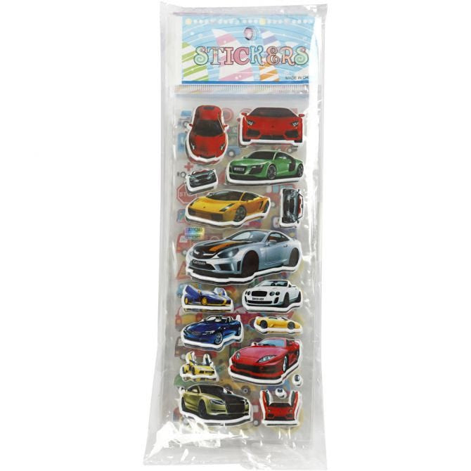 Creativ Company Sticker 3D – mehrfarbig – 20 Bögen, 230145