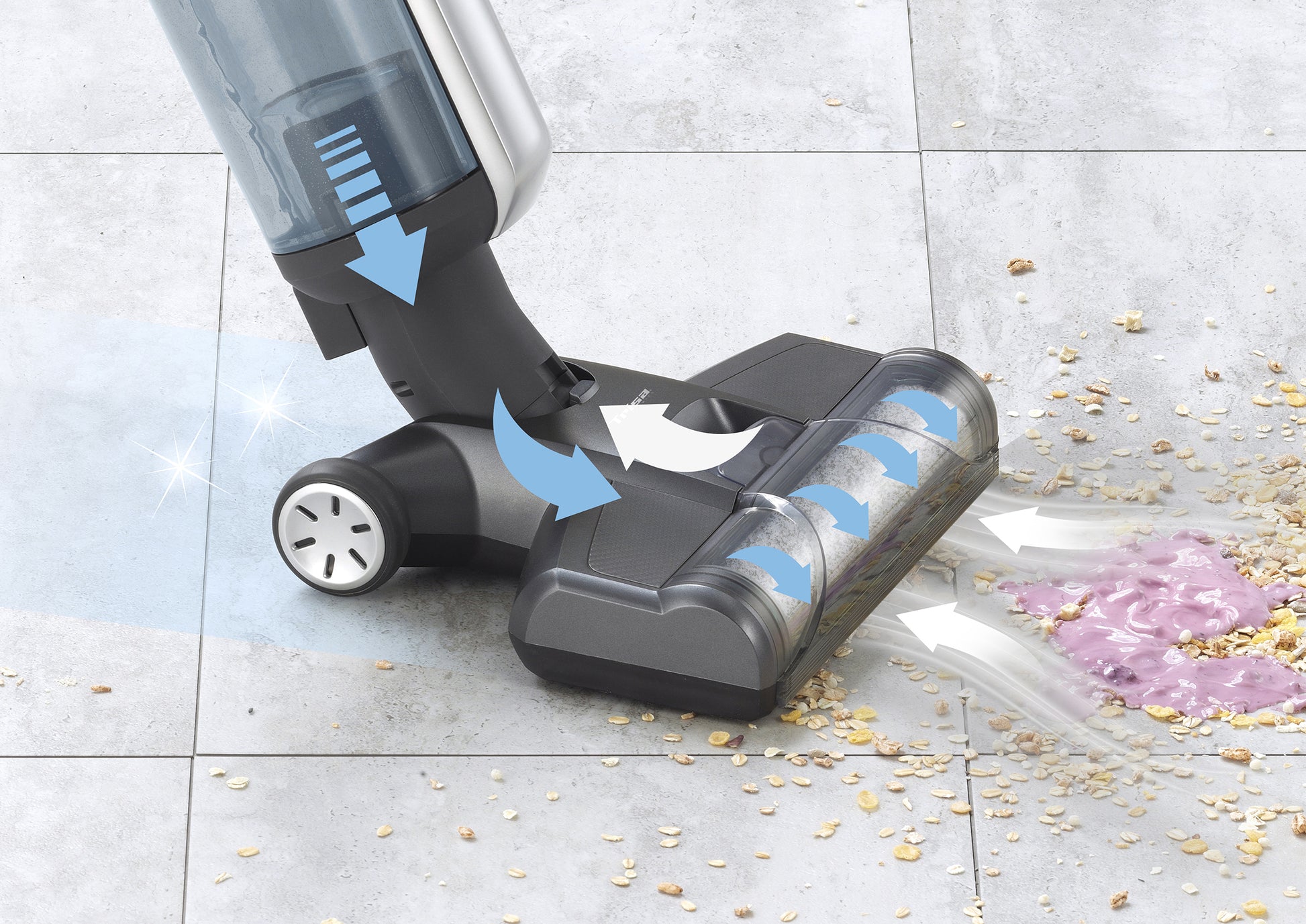 Trisa Waschsauger Wet Clean Professional T9813 – 215 W, 0,40/0,35 l, 30 min