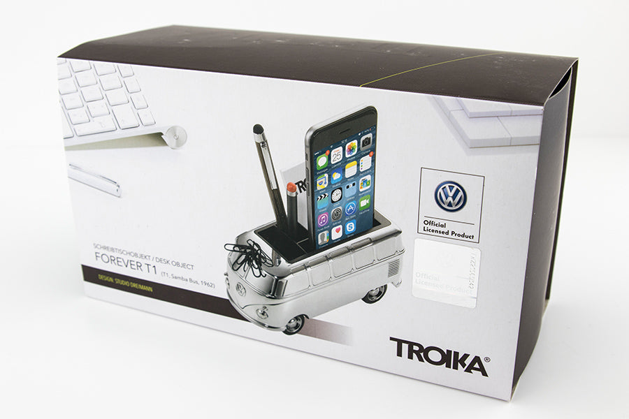 TROIKA Stiftschlaufe – Metall, silber, 63 × 72 mm
