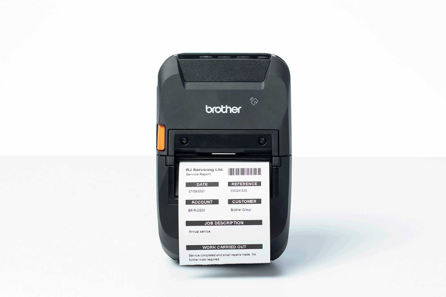 Brother RJ3250WB-L – Mobiler Thermodirektdrucker, Integrierter LiPo-Akku und kabellose Verbindung (WLAN, Bluetooth)
