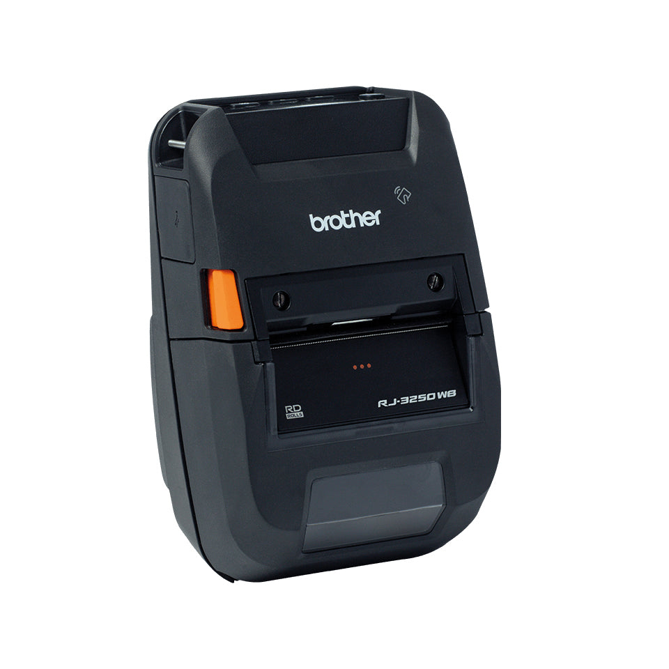 Brother RJ3250WB-L – Mobiler Thermodirektdrucker, Integrierter LiPo-Akku und kabellose Verbindung (WLAN, Bluetooth)
