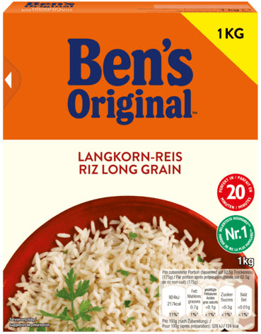 Ben's Original Langkornreis – Vegan – 1 kg