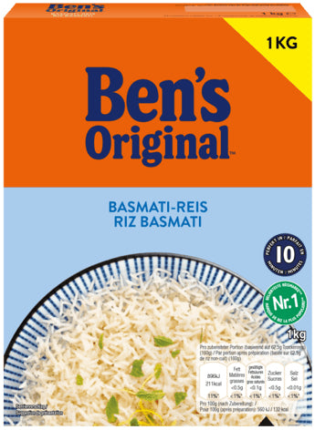 Ben's Original Basmati Reis – vegan – 1 kg