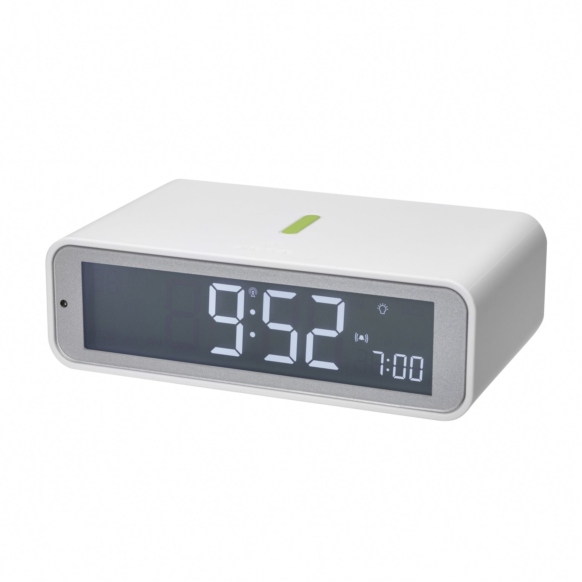 TFA-Dostmann TFA Dostmann TWIST Digitalwecker – Funk, Snooze, 11,7 × 3,7 × 7,1 cm, weiss