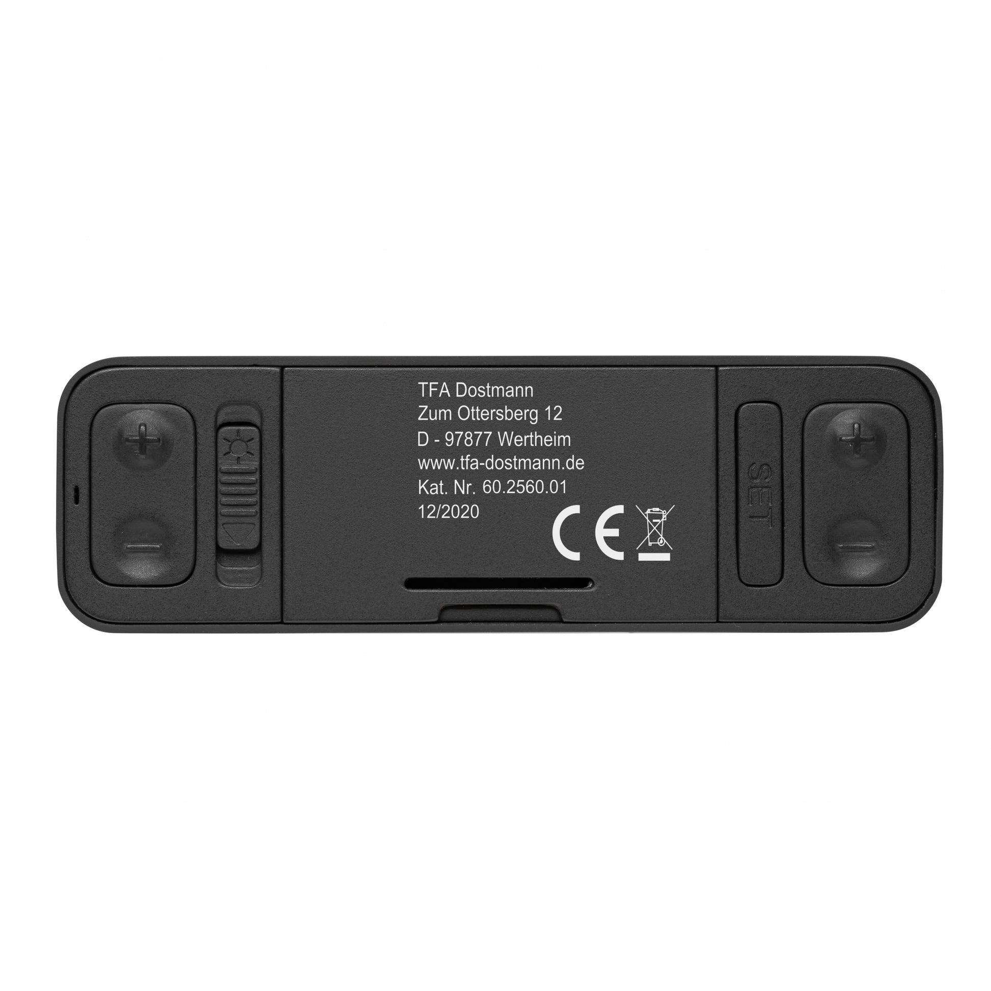 TFA-Dostmann TFA Dostmann TWIST Digitalwecker – Funk, Snooze, 7,1 × 11,7 × 3,7 cm, schwarz
