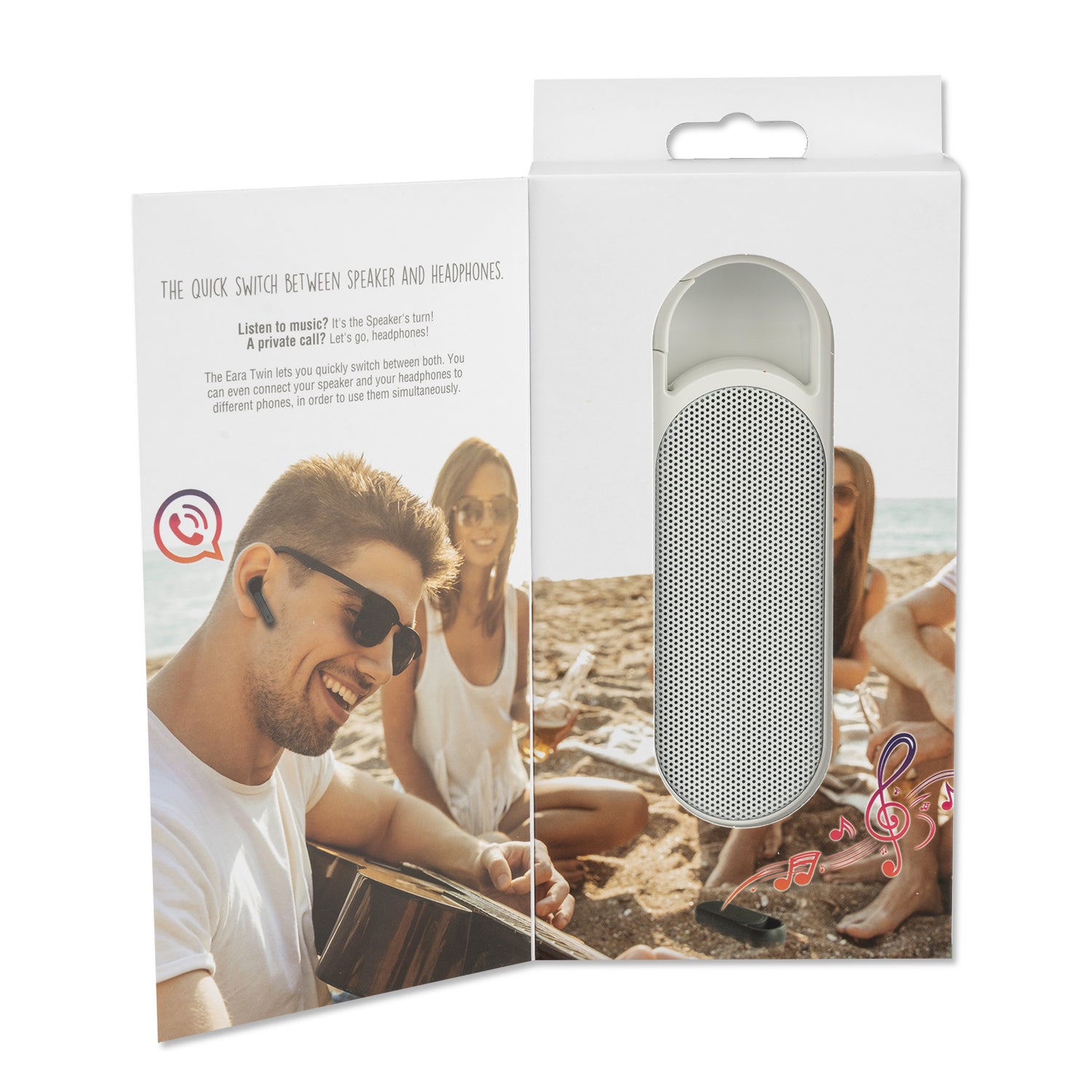 4smarts Eara Twin – In-Ear True Wireless (TWS), bis 3 h mit Ladecase, Weiss
