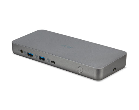 Acer D501 Dockingstation – USB-C, 2× DP, 2× HDMI, 4× USB-A, 2× USB-C, 60 W PD, GbE, 3,5 mm Audio
