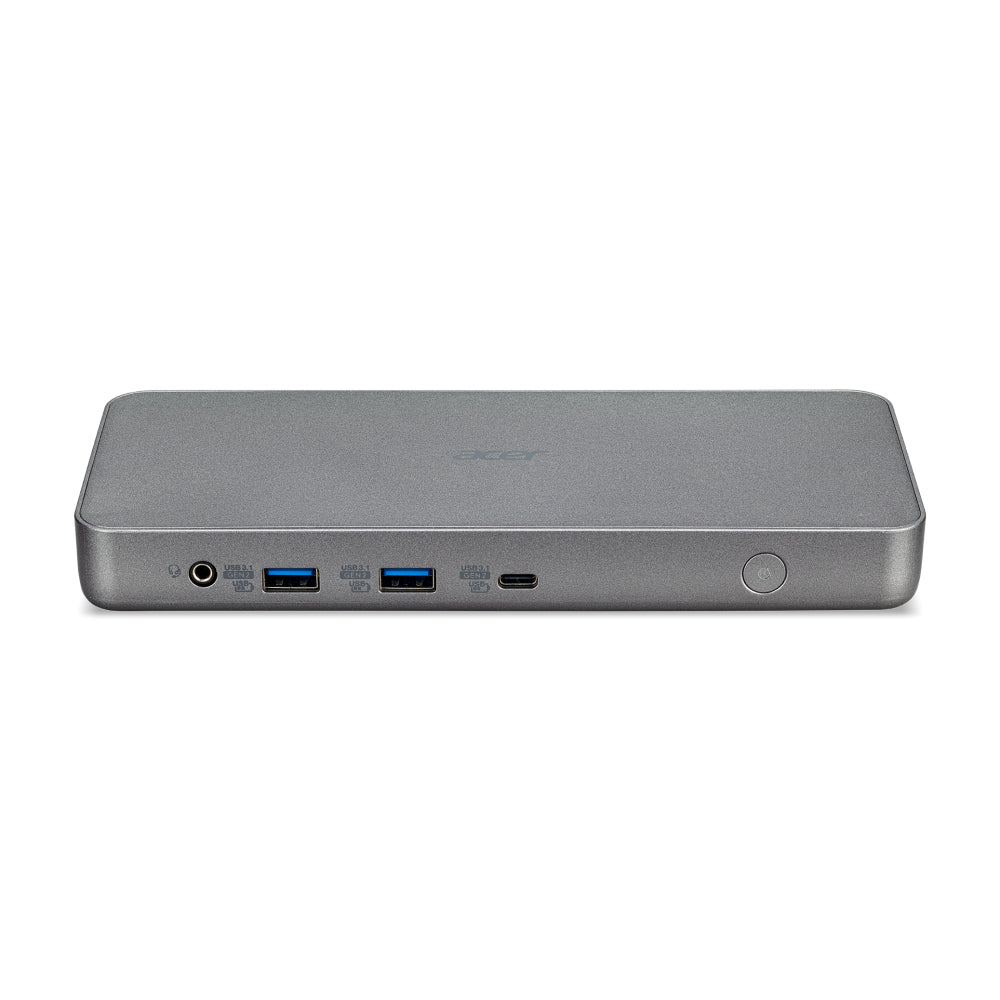 Acer D501 Dockingstation – USB-C, 2× DP, 2× HDMI, 4× USB-A, 2× USB-C, 60 W PD, GbE, 3,5 mm Audio