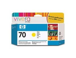 HP Tintenpatrone 70, Gelb, 130 ml – für Tintenstrahldrucker und Multifunktionsgeräte