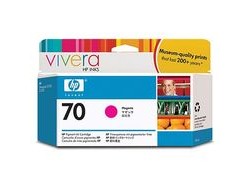 HP Tintenpatrone 70, Magenta, 130 ml – für Tintenstrahldrucker, Multifunktionsgeräte