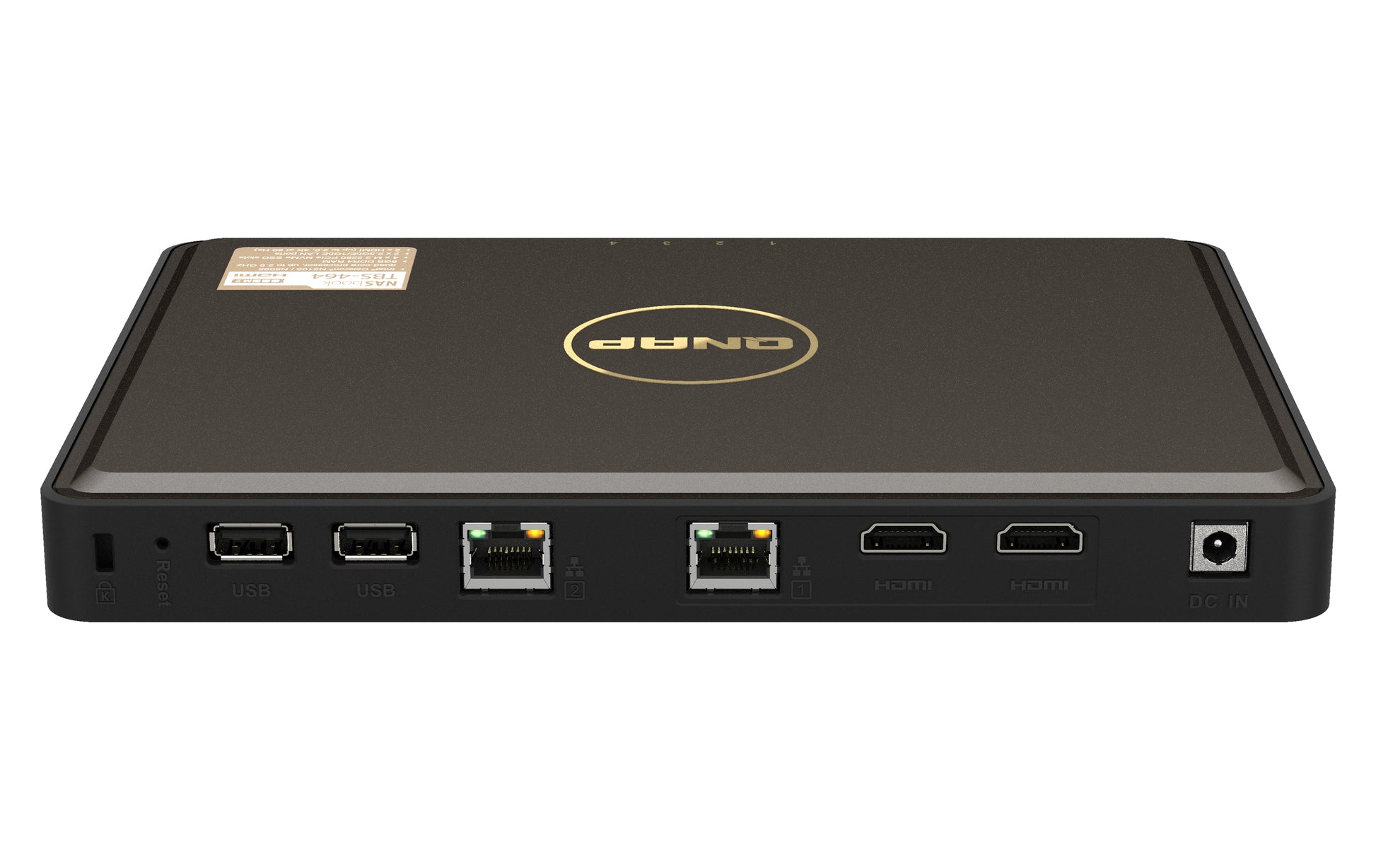 QNAP TBS-464-8G Speichergerät – PCIe Gen3 ×2, 4 × M.2 2280, 4 Bay