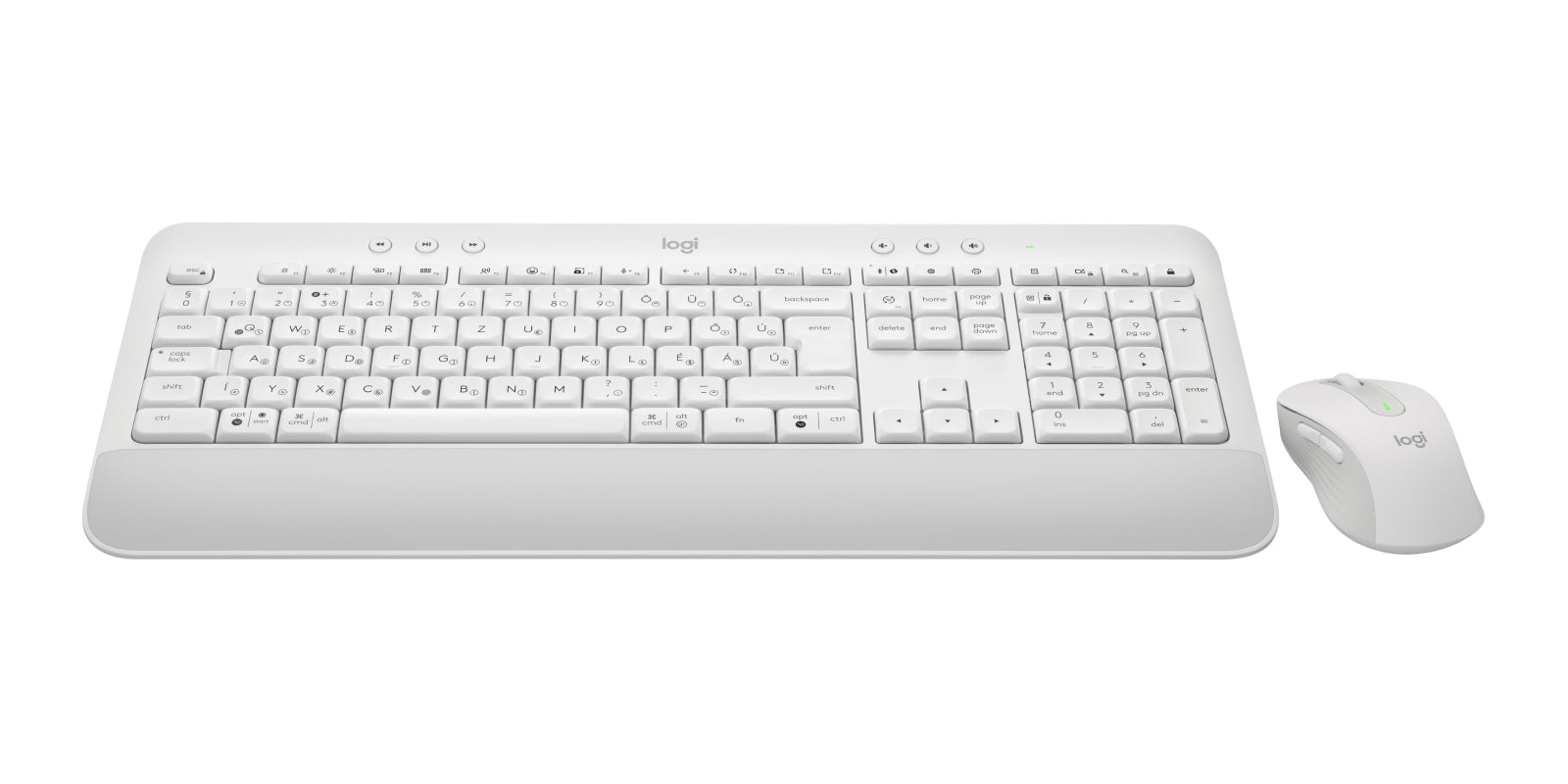 Logitech MK650 für Business – Tastatur-Maus-Set – Bluetooth & 2,4 GHz (Logi Bolt) – QWERTZ (CH) – Weiss