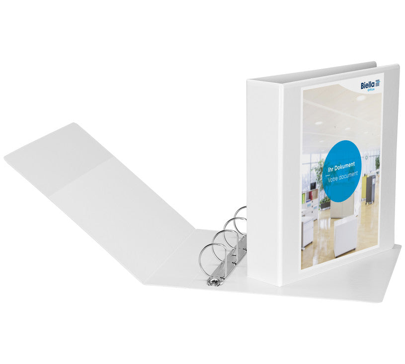 Biella Sichtbuch Creative PP XL #1 – A4, mit Fronttasche, weiss, Karton