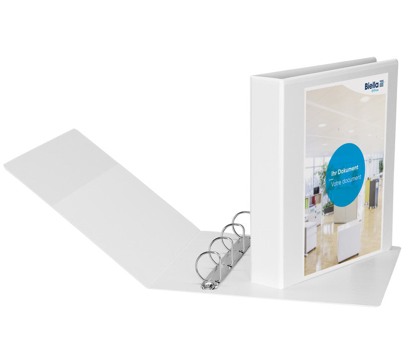 Biella Sichtbuch Creative PP XL Nr. 1 – A4, mit Fronttasche, weiss, Karton