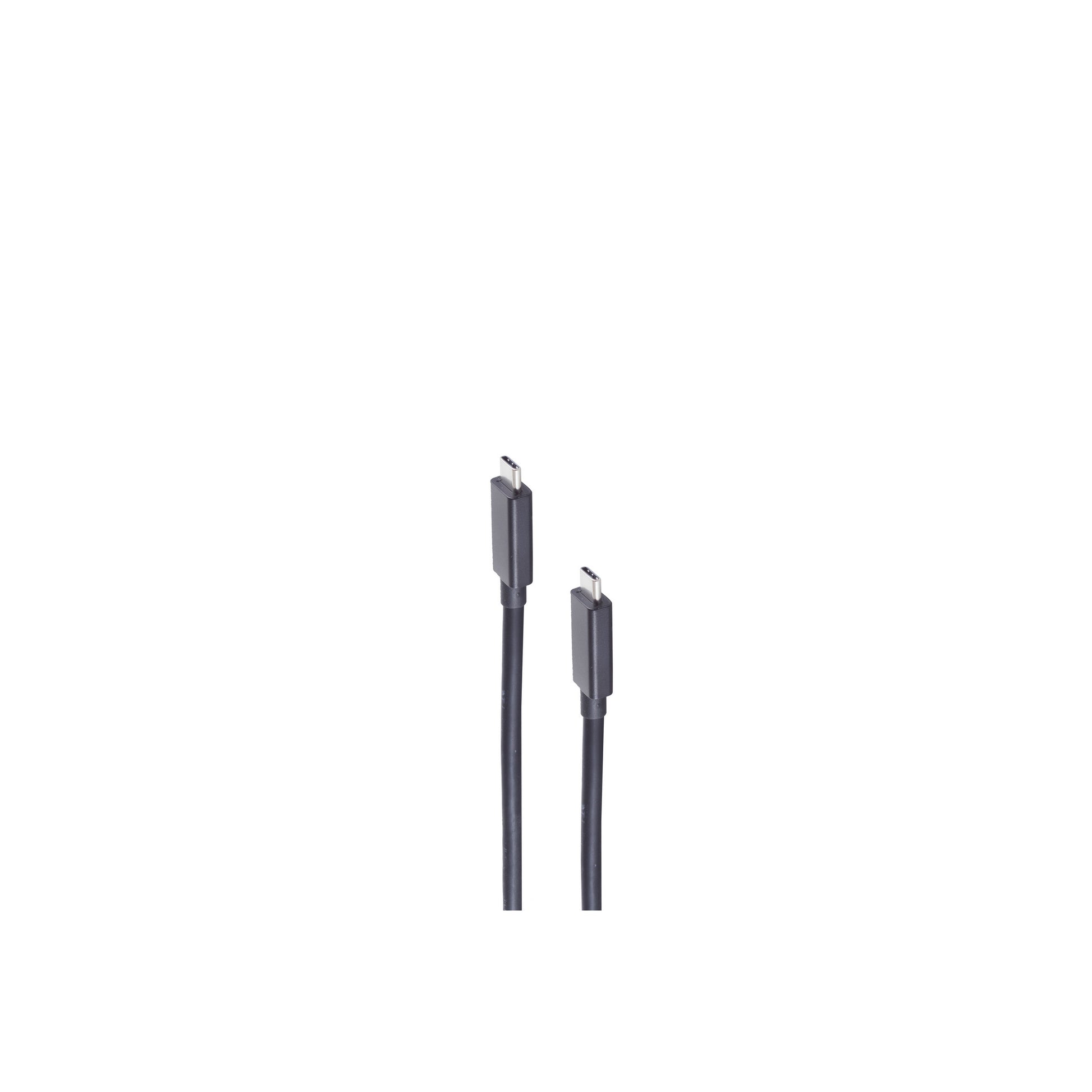 shiverpeaks USB-C auf USB-C Kabel – USB4 40 Gbit/s – 1,5 m – PD 100 W – Magnetisch abgeschirmt – Schwarz
